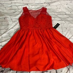 Simply Dresses Red Hand Beaded Cocktail Dress XL